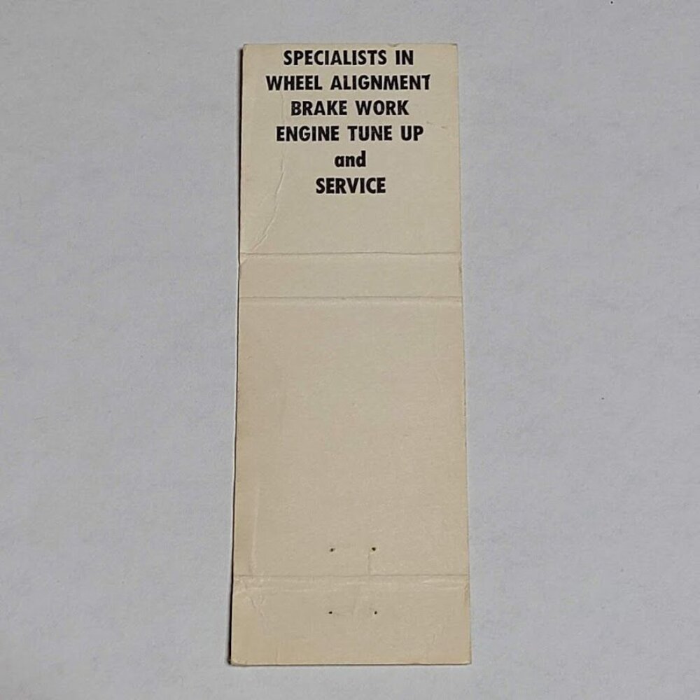 Vintage Matchbook Cover Burbach Standard Watertown WI Wisconsin Atlas Tires - Picture 5 of 5